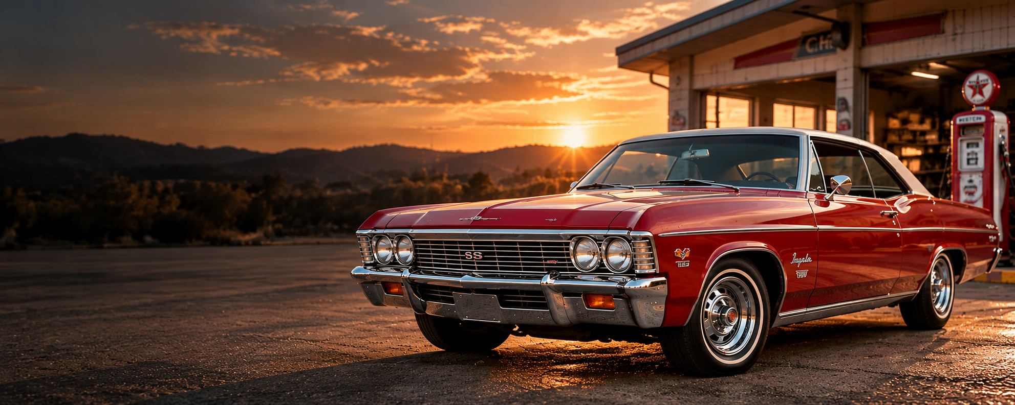 Classic muscle car