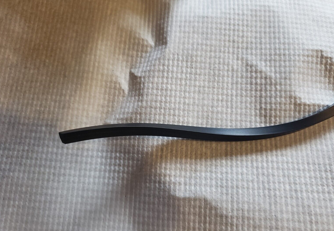thumbnail image 2 of AUTOMEGA Flat Rubber Belt Line Molding Insert For 1972-1973 Chevy Caprice / Impala – 28ft Black Satin 2 of 6